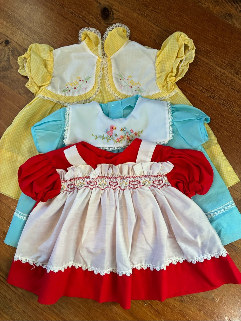 Vintage baby/lg doll dresses